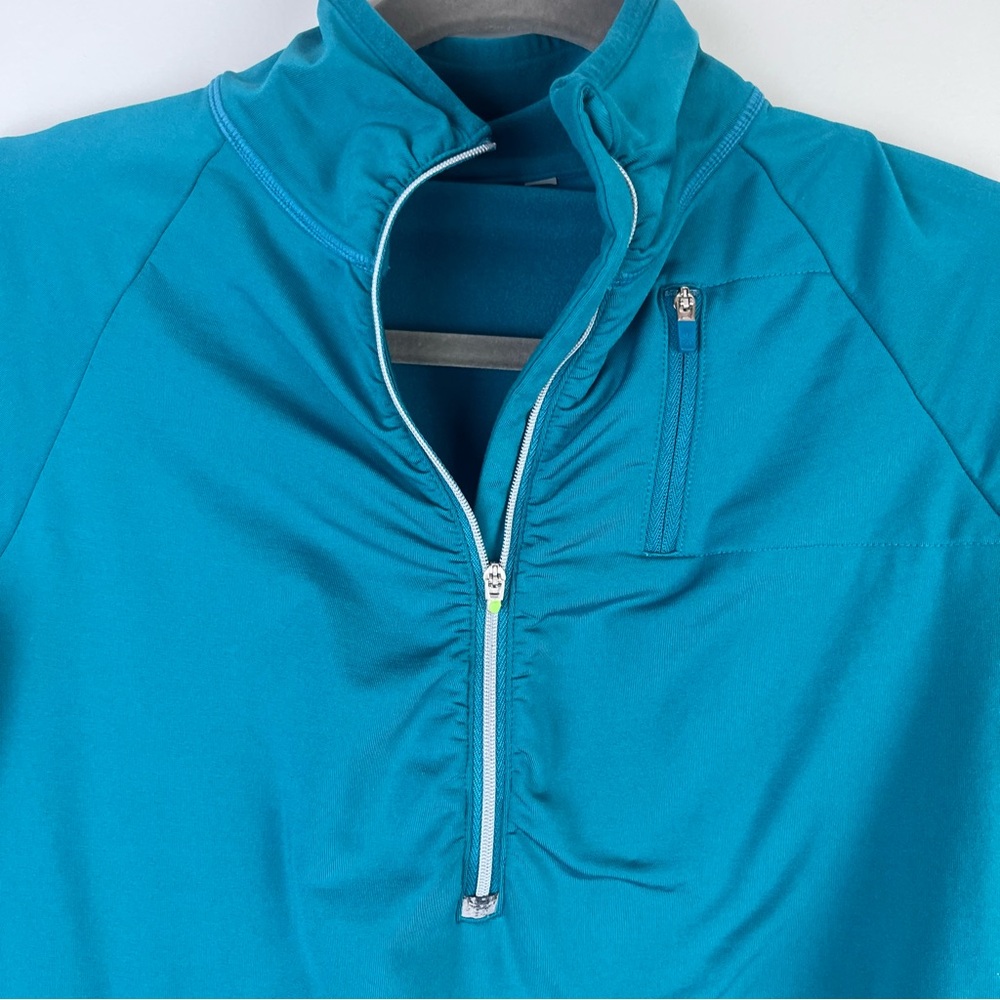 Athleta Alacrity Half Zip Jacket Pullover Green S… - image 4